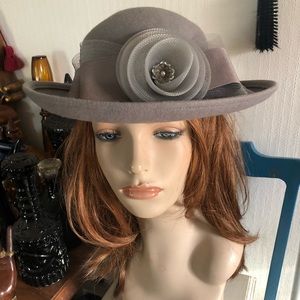 Vintage Gray Wool Hat